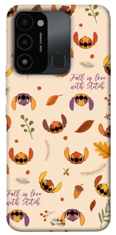 Чохол на TECNO Spark 8C Fall in love with Stitch фото 1 з 1