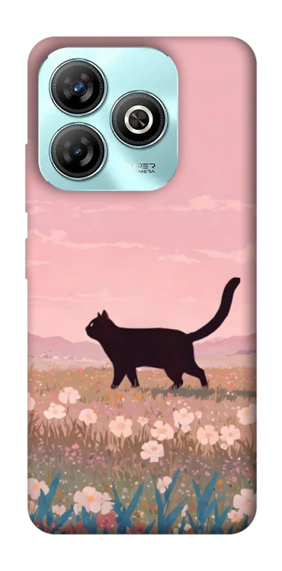 Чохол на ZTE Blade A75 4G cat on a field фото 1 з 1