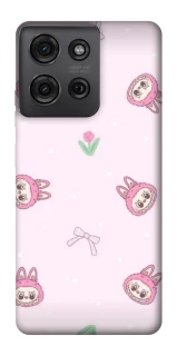 Чохол на Motorola Moto G75 Labubu Flower фото 1 з 1