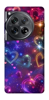 Чохол на OnePlus 12 Drawn hearts фото 1 з 1
