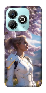Чохол на ZTE Blade A75 4G Cyber space girl ver.1 фото 1 з 1
