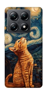 Чехол на Xiaomi 14T Pro van gogh cat фото 1 из 1