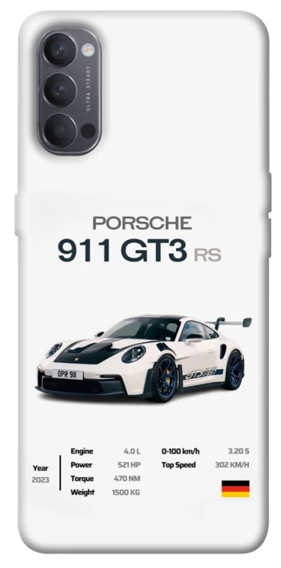 Чохол на Oppo Reno 4 Porsche 911 GT3 фото 1 з 1