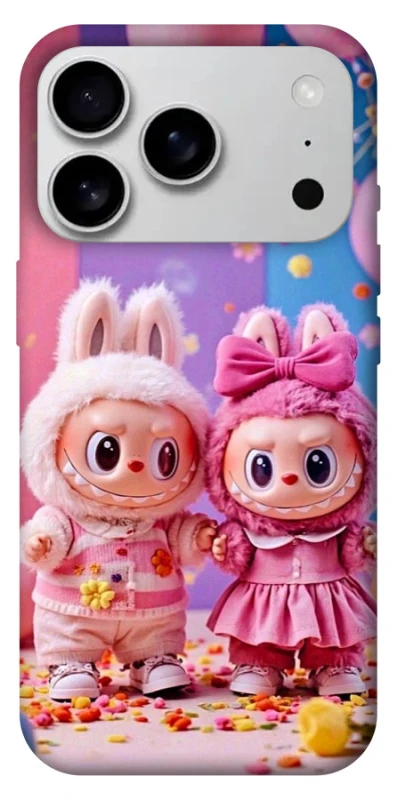 Чехол на Apple iPhone 17 Pro Max (6.9") Labubu twins ver.2 фото 1 из 1