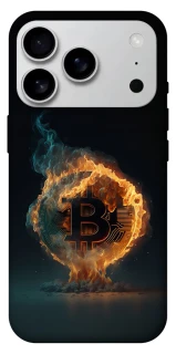 Чохол на Apple iPhone 17 Pro Max (6.9") Fire Bitcoin фото 1 з 1