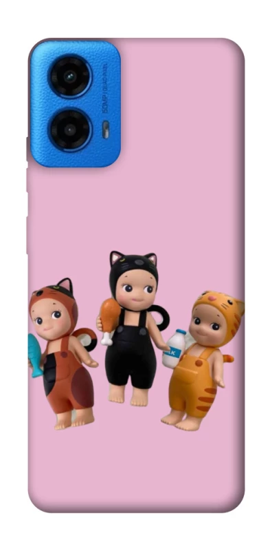 Чохол на Motorola Moto G45 Cat Cafe Trio фото 1 з 1