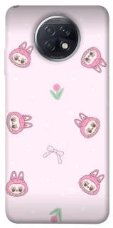 Чохол на Xiaomi Redmi Note 9 5G / Note 9T Labubu Flower фото 1 з 1