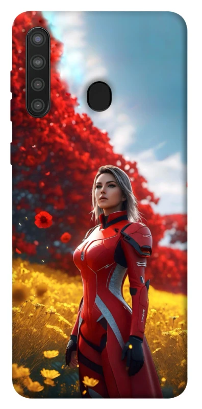 Чохол на Samsung Galaxy A21 Cyber space girl ver.5 фото 1 з 1