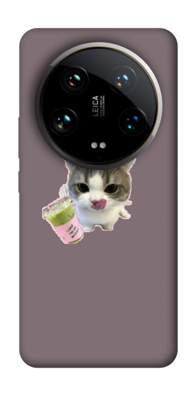 Чохол на Xiaomi 14 Ultra cat matcha фото 1 з 1
