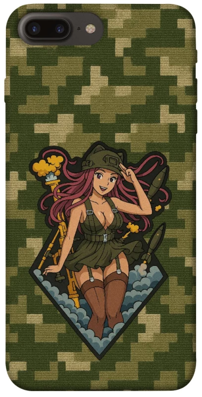 Чохол на Apple iPhone 7 plus / 8 plus Military Waifu фото 1 з 1