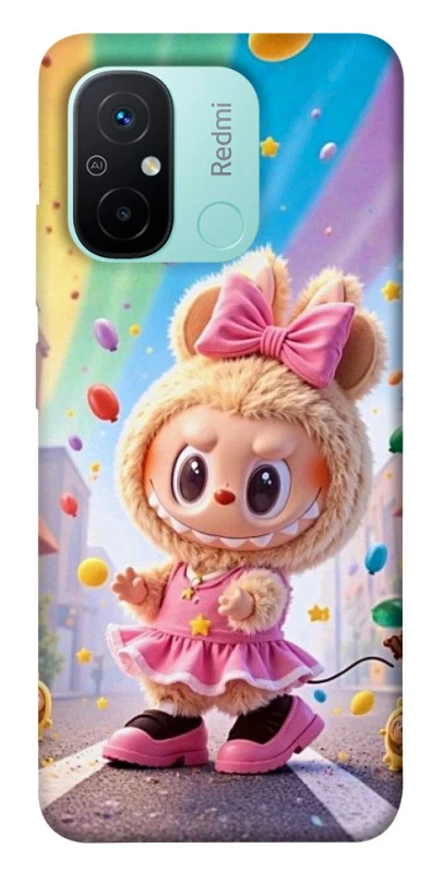 Чохол на Xiaomi Redmi 12C / Poco C55 Labubu rainbow фото 1 з 1