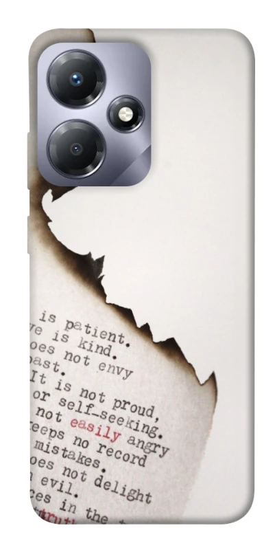 Чохол на Infinix Hot 30i Вірші фото 1 з 1