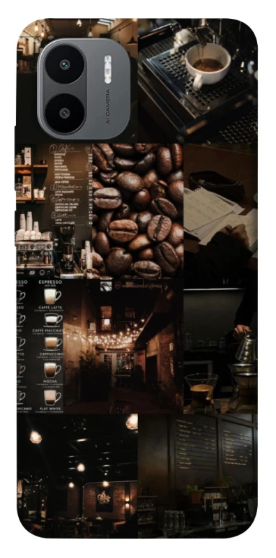 Чохол на Xiaomi Redmi A1+ / Poco C50 / A2+ Coffee collage ver.1 фото 1 з 1