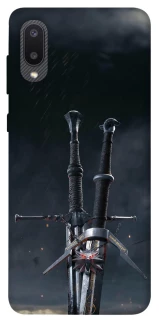 Чохол на Samsung Galaxy A02 Мечі Ведьмака фото 1 з 1