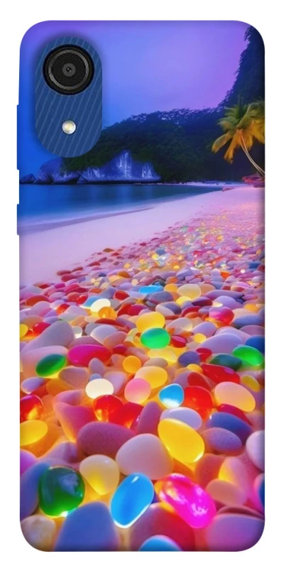 Чехол на Samsung Galaxy A03 Core Светящиеся камни на берегу фото 1 из 1