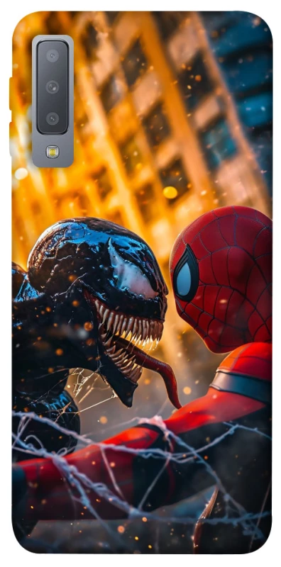 Чехол на Samsung A750 Galaxy A7 (2018) Venom vs Spiderman фото 1 из 1