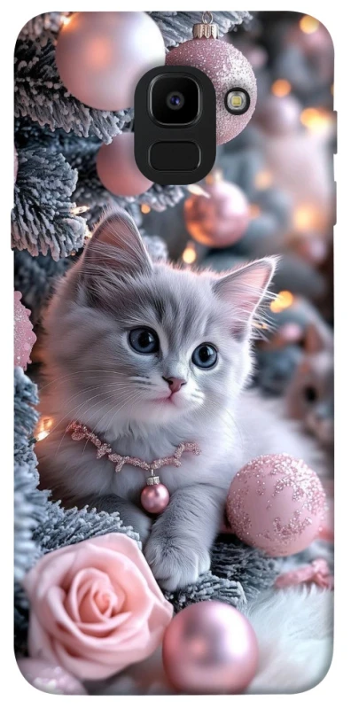 Чохол на Samsung J600F Galaxy J6 (2018) Christmas Kitty фото 1 з 1
