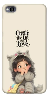 Чехол на Xiaomi Redmi 4a Create the life you love фото 1 из 1