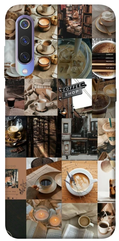 Чохол на Xiaomi Mi 9 Coffee collage ver.3 фото 1 з 1