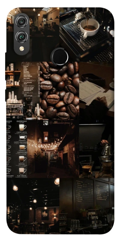 Чохол на Huawei Honor 8X Coffee collage ver.1 фото 1 з 1