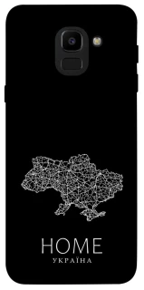 Чехол на Samsung J600F Galaxy J6 (2018) Ukraine black map фото 1 из 1