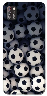Чехол на TECNO POP 4 Pro Футбольные мячи фото 1 из 1