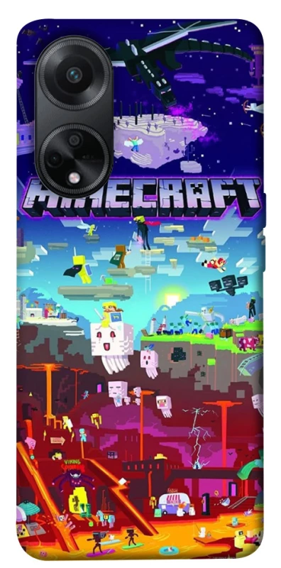 Чехол на Oppo A98 Minecraft world фото 1 из 1