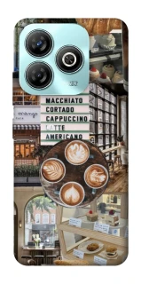 Чохол на ZTE Blade A75 4G Coffee collage ver.5 фото 1 з 1