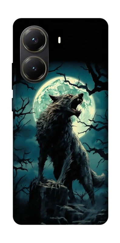 Чохол на Xiaomi Poco X6 Pro Вовк під місяцем фото 1 з 1