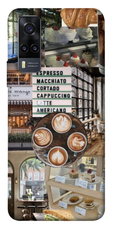 Чохол на Vivo Y31 Coffee collage ver.5 фото 1 з 1