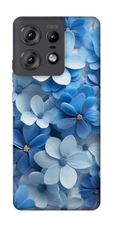 Чехол на Motorola Edge 50 Pro Синие цветы фото 1 из 1