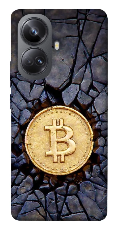 Чехол на Realme 10 Pro+ Bitcoin cracks фото 1 из 1