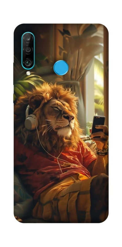 Чехол на Huawei P30 lite Лев v2 фото 1 из 1