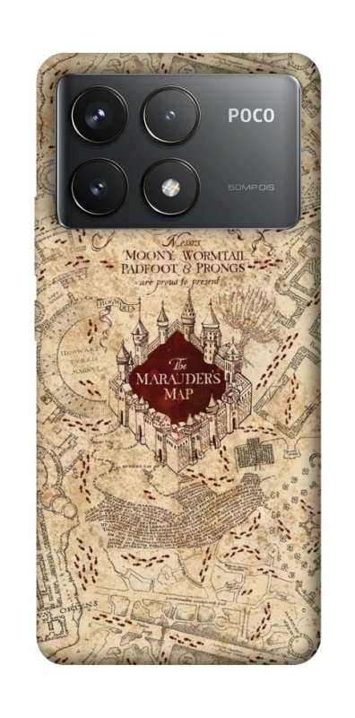 Чохол на Xiaomi Poco F6 Pro Harry Potter Marauder's Map фото 1 з 1