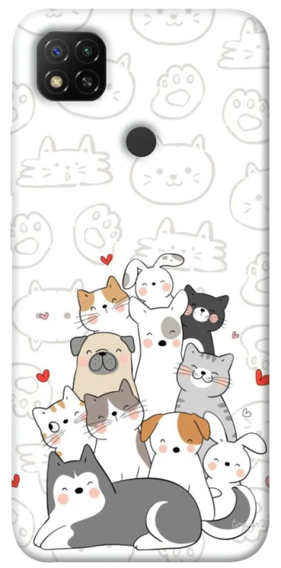 Чохол на Xiaomi Redmi 9C Funny Pets фото 1 з 1