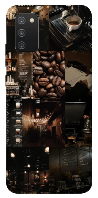 Чехол на Samsung Galaxy A02s Coffee collage ver.1 фото 1 из 1