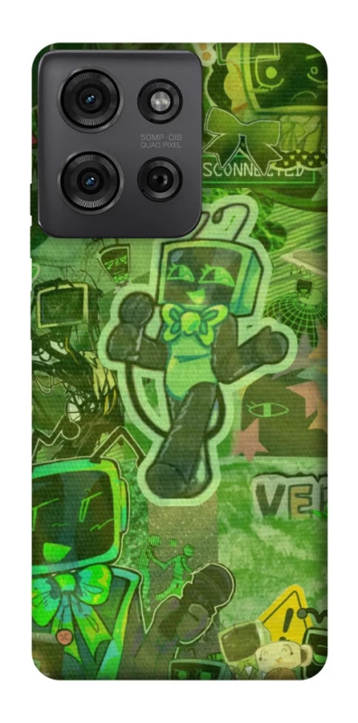 Чехол на Motorola Moto G75 Dandysworld tv green theme фото 1 из 1