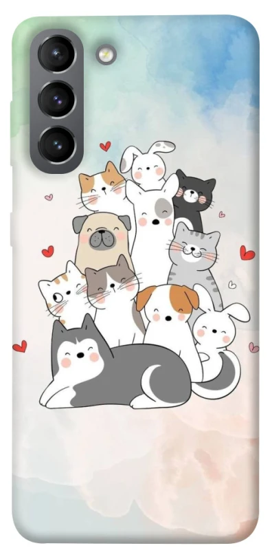 Чехол на Samsung Galaxy S21 Funny Pets ver.2 фото 1 из 1