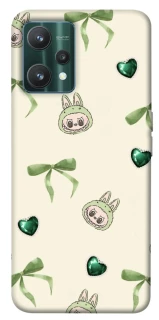 Чохол на Realme 9 Pro Labubu Green Heart фото 1 з 1