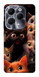Чохол на Infinix Hot 40 happy cats фото 1 з 1