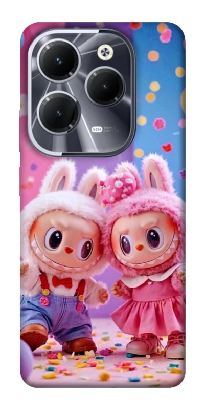Чохол на Infinix Hot 40 Labubu twins ver.3 фото 1 з 1