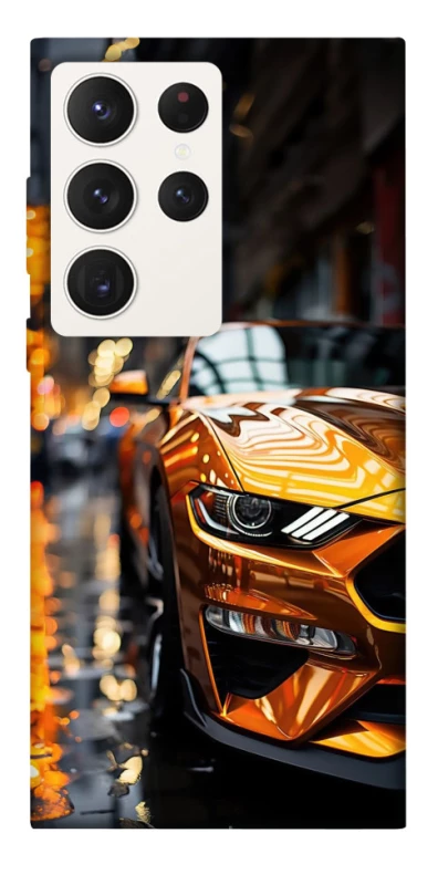 Чохол на Samsung Galaxy S23 Ultra Golden sports car фото 1 з 1