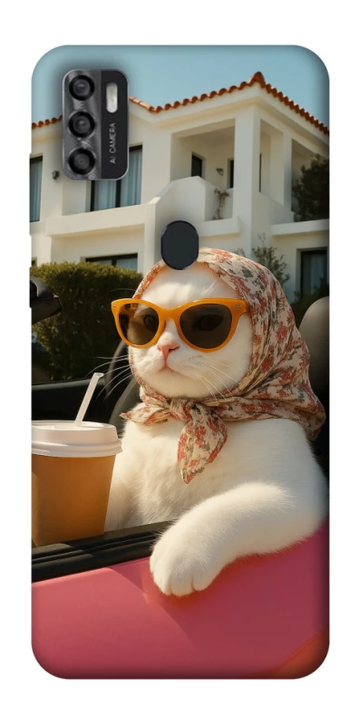 Чехол на ZTE Blade A7s (2020) Stylish Cat Cruise фото 1 из 1