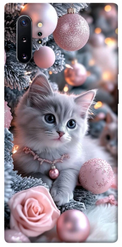 Чехол на Samsung Galaxy Note 10 Plus Christmas Kitty фото 1 из 1