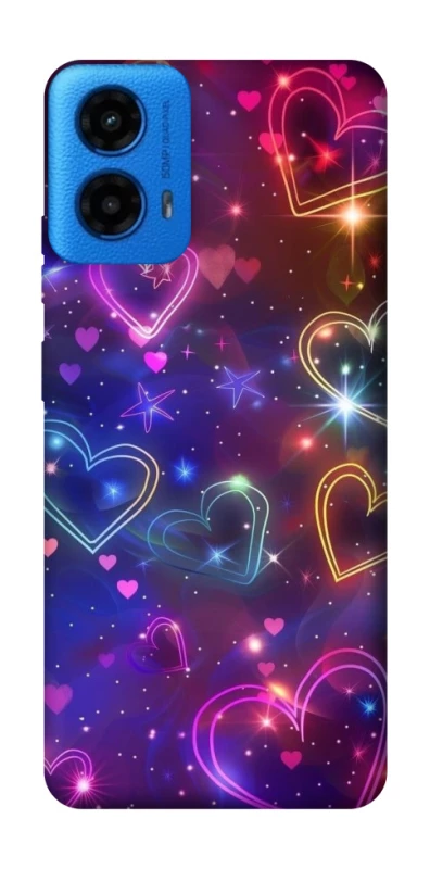 Чехол на Motorola Moto G45 Drawn hearts фото 1 из 1
