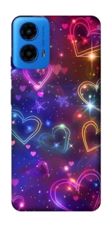 Чохол на Motorola Moto G45 Drawn hearts фото 1 з 1
