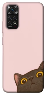 Чехол на Xiaomi Redmi Note 11 (Global) / Note 11S Peeping cat фото 1 Чехол на Xiaomi Redmi Note 11 (Global) / Note 11S Peeping cat фото 1 из 1