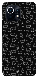 Чохол на Xiaomi Mi 11 Black Cats фото 1 Чохол на Xiaomi Mi 11 Black Cats фото 1 з 1