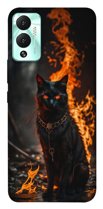 Чохол на Infinix Hot 12 Play Вогняний кіт фото 1 з 1