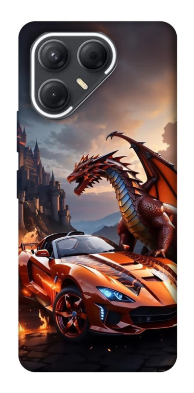 Чохол на TECNO Pova 7 Сar and dragon фото 1 з 1